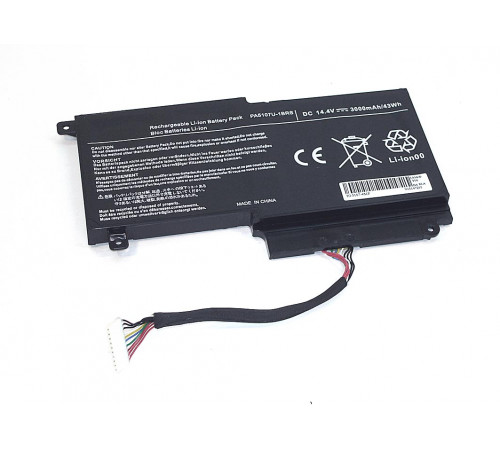 Аккумуляторная батарея для ноутбука Toshiba L55 5107 (PA5107U-1BRS) 14.4V 43Wh OEM черная