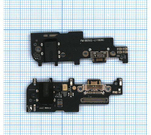 Плата разъема питания с аудио разъемом для Meizu 15