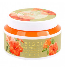 Jigott Крем для лица с экстрактом гибискуса / Hibiscus Flower Vital Cream, 100 мл