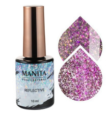 Manita Professional Гель-лак для ногтей светоотражающий с хлопьями юки / Multichrome Reflective №07, 10 мл