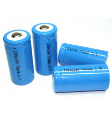 Аккумулятор Li-Ion 16340 ICR16340 700mAh 3.7V 7.4Wh