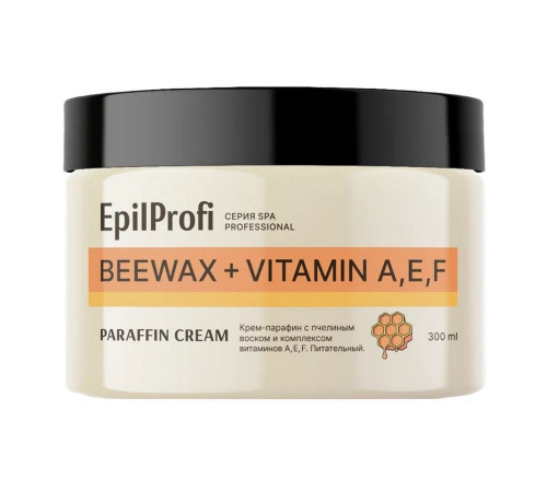 EpilProfi Professional Крем-парафин для рук с пчелиным воском и комплексом витаминов A, E, F / Beewax + Vitamin A, Е, F, 300 мл