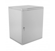 Шкаф телекоммуникационный настенный ЦМО ШРН-Э, 19", 12U, 608х600х350 мм (ВхШхГ), дверь: металл, разборный, цвет: серый ШРН-Э-12.350.1