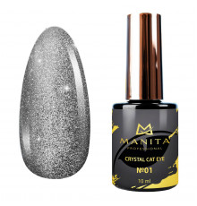 Manita Professional Гель-лак для ногтей с эффектом кошачьего глаза / Crystal Cat Eye №01, 10 мл