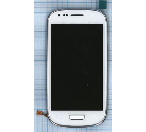 Дисплей для Samsung Galaxy S3 III mini GT-I8190 белый с рамкой