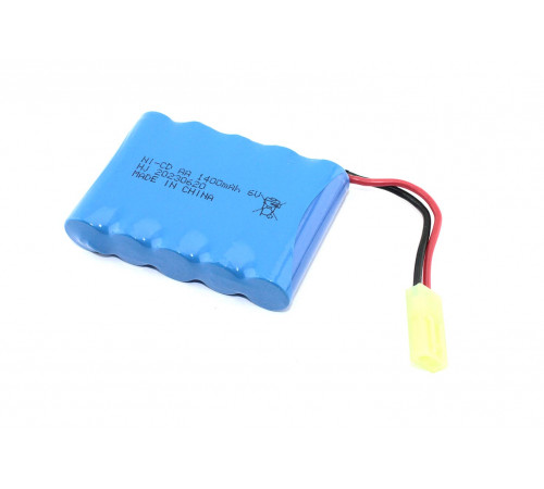 Аккумулятор Ni-Cd 6V 1400 mAh AA Flatpck разъем Tamiya