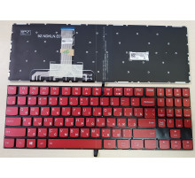 Клавиатура для ноутбука Lenovo Legion Y520, Y520-15IKB красная, без рамки, с подсветкой