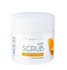 Aravia Скраб мягкий с маслом персика / SPA MANICURE SOFT SCRUB, 300 мл