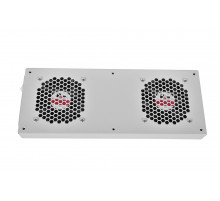 Вентиляторный модуль Rem R-FAN, 48V, 45х432х195 мм (ВхШхГ), вентиляторов: 2, 86 дБ, поток: 300 м3/ч, для шкафов ШРН R-FAN-2TJ-36V-48V