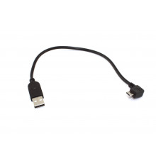 Кабель USB  Type A на Micro USB угол вправо  0,25 м