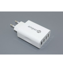 Блок питания (сетевой адаптер) Amperin 4-port USB*5V 2.4A (YDS-TC028-4-0-0) white