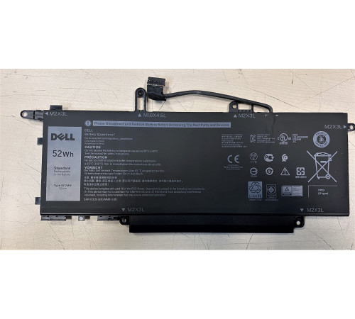 Аккумулятор для Dell Latitude E7270, 7400 2-in-1, (NF2MW), 52Wh, 7.6V