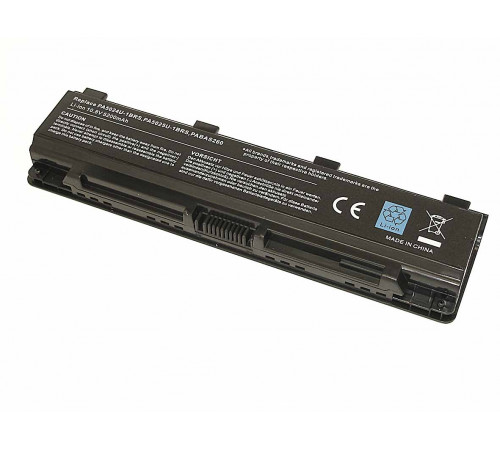 Аккумуляторная батарея для ноутбука Toshiba Satellite C800 (PA5024U-1BRS) 10.8V 5200mAh OEM черная