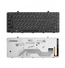 Клавиатура для ноутбука Dell Alienware M11x R1, R2, R3, P06T Series. Плоский Enter. Черная, без рамки. PN: 0T3VFT, PYTVX.