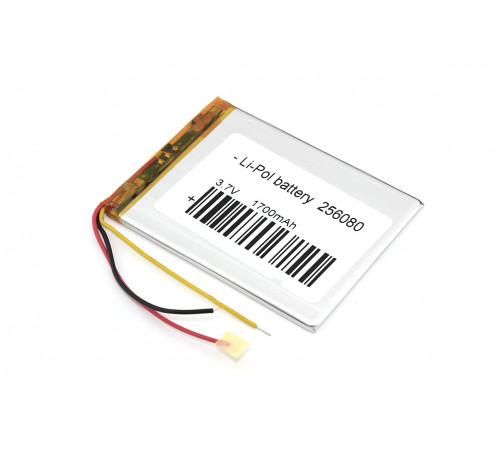 Аккумулятор Li-Pol (батарея) 2.5*60*80мм 3pin 3.7V/1700mAh