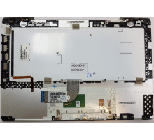 Клавиатура для ноутбука Sony Vaio VPC-SB, VPC-SD серебряная, с подсветкой, верхняя панель в сборе