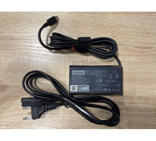 Блок питания Lenovo Type-C, 65W (5V,9V,15V/3A, 20V/3.25A) с сетевым кабелем, ORG (New type)