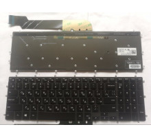 Клавиатура для ноутбука Dell Inspiron G3 15-5565, 15-5570, 15-7566, 17-5775, 15-3579, 15-3779, 15-5587, 15-7588 черная, без рамки, с подсветкой (REF)