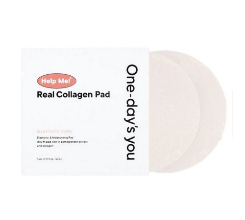 One-day's you Тонер-пэды с эффектом пилинга с коллагеном / Help Me! Real Collagen Pad + Please Elasticity my skin, 20 пэдов