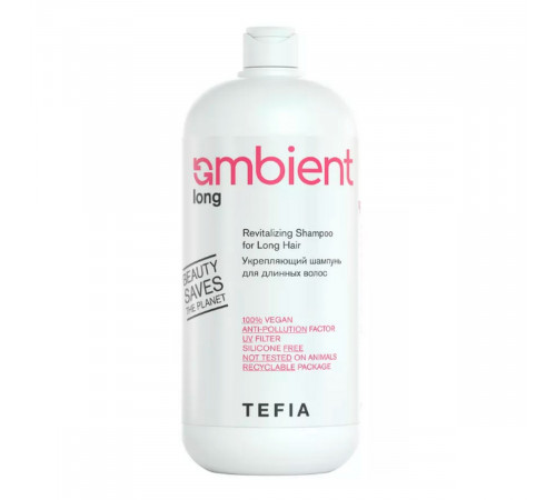 TEFIA  Ambient Укрепляющий шампунь для длинных волос / Long Revitalizing Shampoo for Long Hair, 950 мл