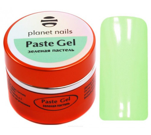 Planet Nails Гель-паста Зелёная пастель, 5 мл