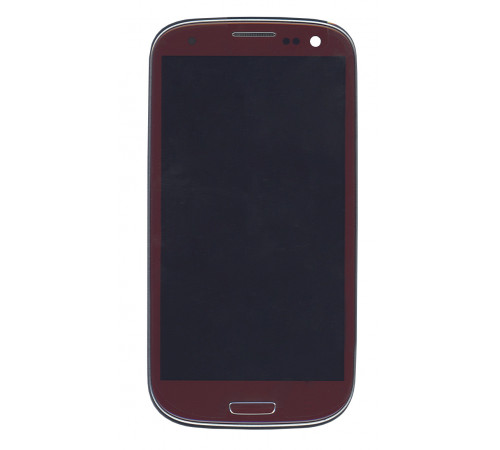 Дисплей для Samsung Galaxy S3 GT-I9300 Garnet Red красный с рамкой