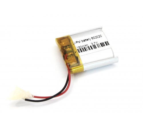 Аккумулятор Li-Pol (батарея) 6*20*20мм 2pin 3.7V/180mAh