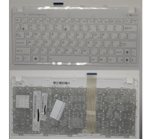 Клавиатура для ноутбука Asus Eee PC 1011, 1015, 1018, X101 белая, с рамкой