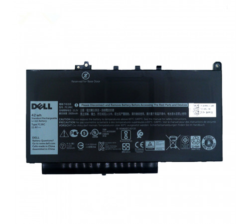 Аккумулятор для Dell Latitude 12 E7270, 12 E7470, (7CJRC), 42Wh, 3500mAh, 11.4V