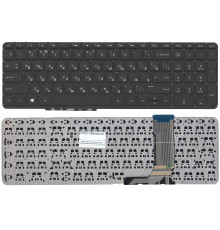 Клавиатура для ноутбука HP ENVY 15-j000, 17-j000 черная, рамка черная