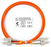 Cabeus FOP-62-SC-SC-2m Шнур оптический duplex SC-SC 62,5/125 mm 2м LSZH
