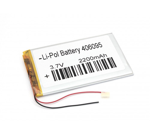 Аккумулятор Li-Pol (батарея) 4*60*95мм 2pin 3.7V/2200mAh