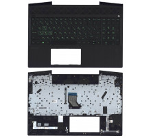 Клавиатура для ноутбука HP Pavilion Gaming 15-CX топкейс зеленая подсветка