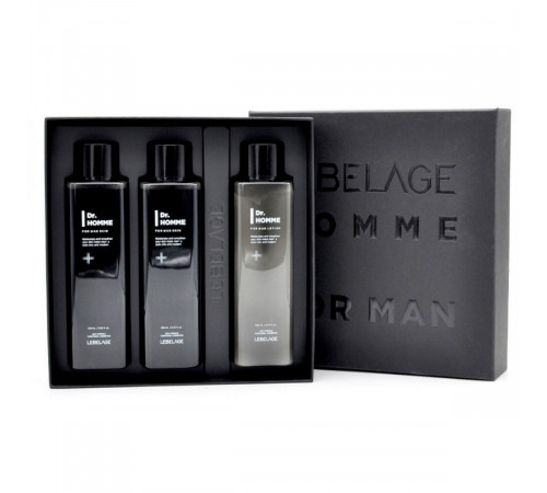 Lebelage Подарочный набор уходовых средств для лица мужской / Dr. Homme For Man 3 Set, 250 мл x 3