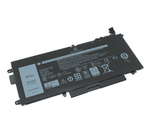 Аккумуляторная батарея для ноутбука Dell Latitude 7390 (71TG4) 11.4V 3940mAh