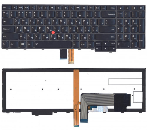 Клавиатура для ноутбука Lenovo ThinkPad Edge E531 E540 черная с подсветкой