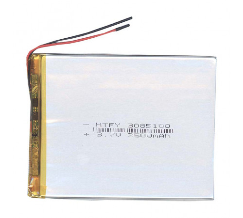 Аккумулятор Li-Pol (батарея) 3*85*100мм 2pin 3.7V/3500mAh