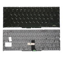 Клавиатура для ноутбука MacBook A1370 2010+ черная плоский ENTER без подсветки