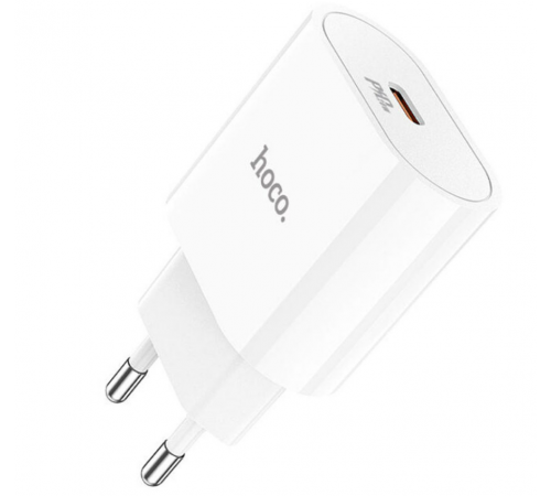 Блок питания (сетевой адаптер) HOCO C94A Metro USB-C, 20W, белый Блок питания (сетевой адаптер) HOCO C94A Metro USB-C, 20W, белый