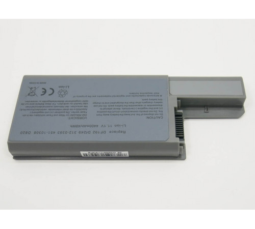 Аккумулятор для Dell Latitude D820, D830, D531, Precision M4300, M65, (451-10308), 58Wh, 5200mAh, 11.1V, OEM