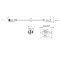 PC-LPM-STP-RJ45-RJ45-C5e-1M-LSZH-GN Патч-корд F/UTP, экранированный, Cat.5е (100% Fluke Component Tested), LSZH, 1 м, зеленый Hyperline