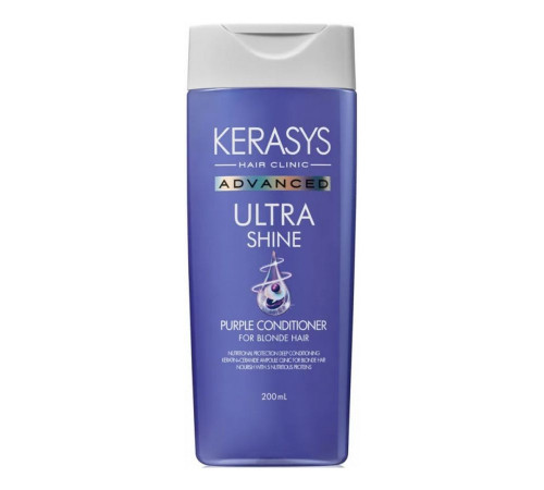 KeraSys Кондиционер для волос фиолетовый Идеальный блонд  / Advanced Ultra Shine Purple, 200 мл