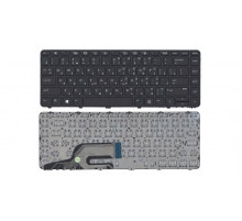 Клавиатура для ноутбука HP Probook 430 G3, 440 G3, 430 G4, 440 G4, 445 G3 черная, с рамкой