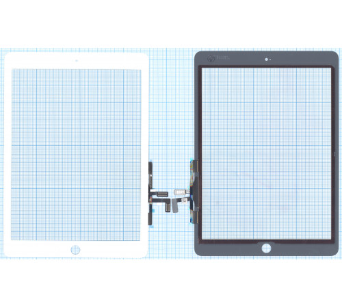 Сенсорное стекло (тачскрин) для iPad Air (A1474, A1475, A1476) белое OEM