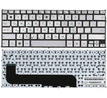 Клавиатура для ноутбука Asus UX21E серебряная