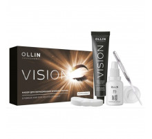 Ollin Крем-краска для бровей и ресниц / Vision, коричневый, 20 мл