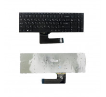 Клавиатура для ноутбука Sony SVF15, SVF152, SVF1521E1RB.RU3, SVF1521J1RB.RU3 Series. Плоский Enter. Черная, без рамки. PN: 9Z.NAEBQ.00R.