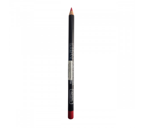 L’ocean Карандаш для губ / Lipliner Wood Pencil #16, Soft Red