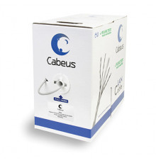 Cabeus UTP-4P-Cat.5e-SOLID-GY-LIGHT Кабель витая пара UTP (U/UTP), категория 5e, 4 пары 0,47мм (24 AWG), одножильный, серый (305 м)