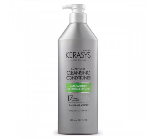 KeraSys Кондиционер против перхоти для нормальных и сухих волос / Scalp Deep Cleansing Conditioner, 600 мл